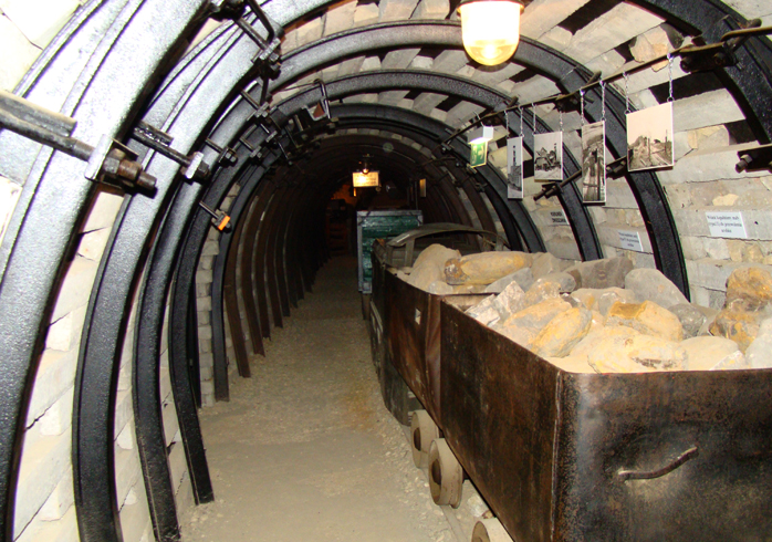 Внутри музея добычи железной руды